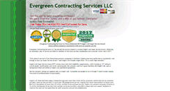 Desktop Screenshot of evergreencontractingservices.com
